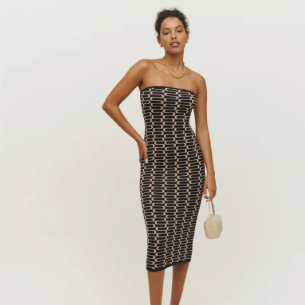 NWT Reformation Cianna Strapless Sweater Dress